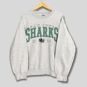 1991 Vintage San Jose Sharks Hockey Sweatshirt, Retro NHL Sharks Shirt Tee